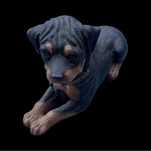 Vintage Rottweiler Dog Statue